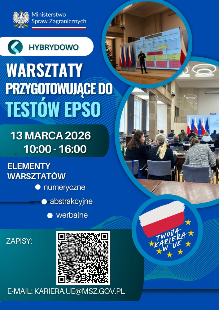 Ministerstwo Zagraniczne zaprasza na warsztaty przygotowujące do testów AD5 oraz CAST