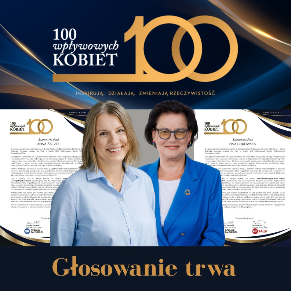 Ewa Łojkowska i Anna Żaczek wśród 100 najbardziej wpływowych kobiet na Pomorzu
