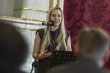 dr Sylwia Klińska-Bąchor podczas przemowy