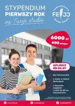 Plakat dotyczący stypendium