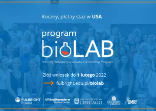 Polsko-Amerykańska Komisja Fulbrighta zaprasza do Programu BioLAB