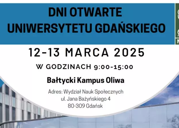 Dni Otwarte Uniwersytetu Gdańskiego i MWB – dołącz do nas!