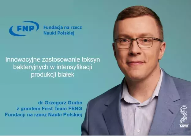 Dr Grzegorz Grabe laureatem grantu FIRST TEAM FENG Fundacji na rzecz Nauki Polskiej